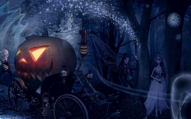 Pumpkin Carriage in Forest
