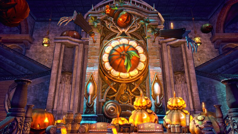 Pumpkin Clock in Hall