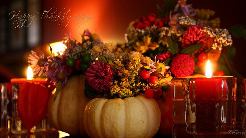 Pumpkin Floral Arrangement — Orange, Warm