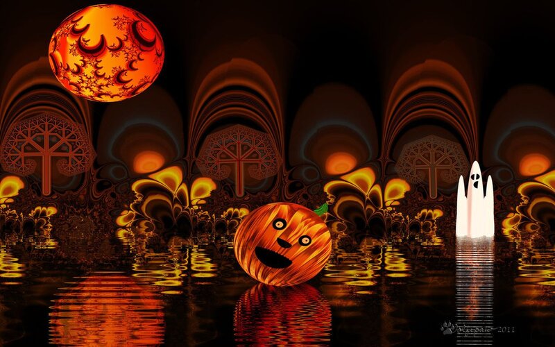 Pumpkin Ghost Moon