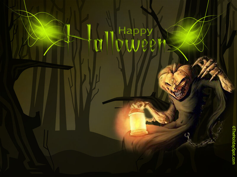 Pumpkin-headed Creature — Green