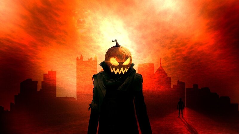 Pumpkin-headed Figure — Red