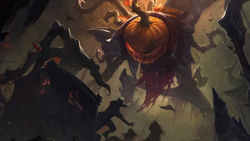 Pumpkin-headed Monster — Orange