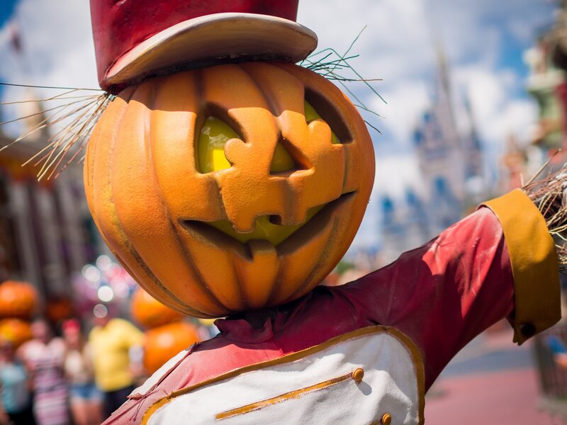 Pumpkin-headed Scarecrow — Orange