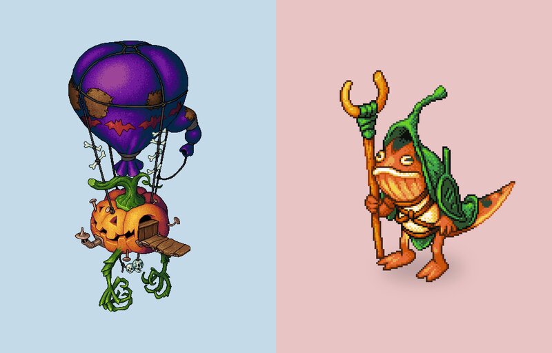 Pumpkin Hot Air Balloon
