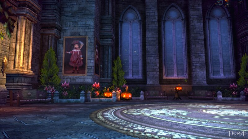 Pumpkin Lanterns in Courtyard