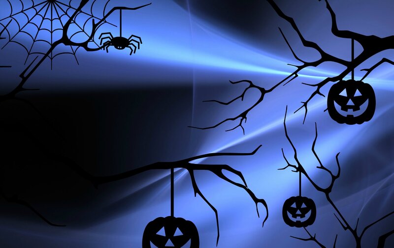 Pumpkin Lanterns on Branches