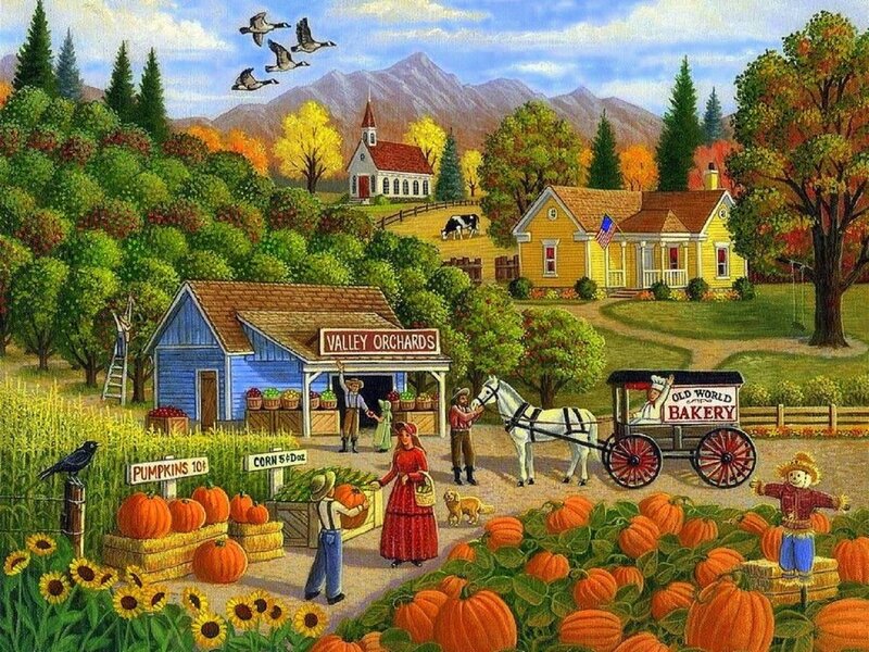 Pumpkin Patch Scene
