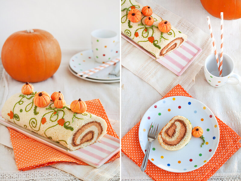 Pumpkin Roll Cake