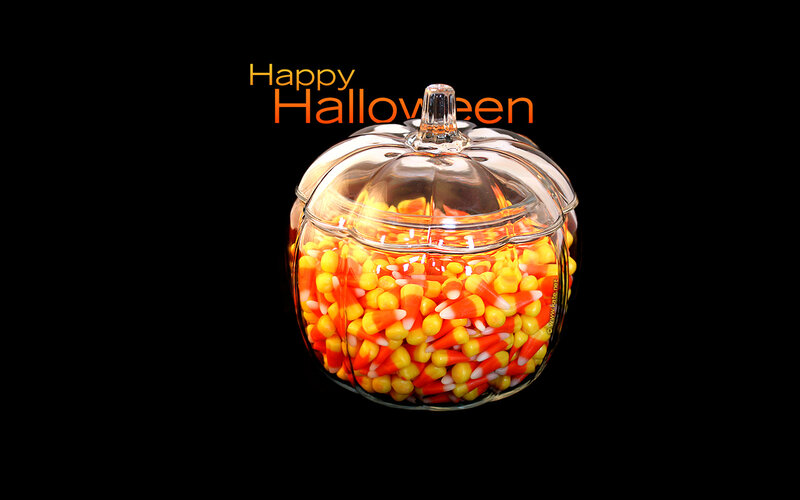 Pumpkin-shaped Candy Jar — Orange