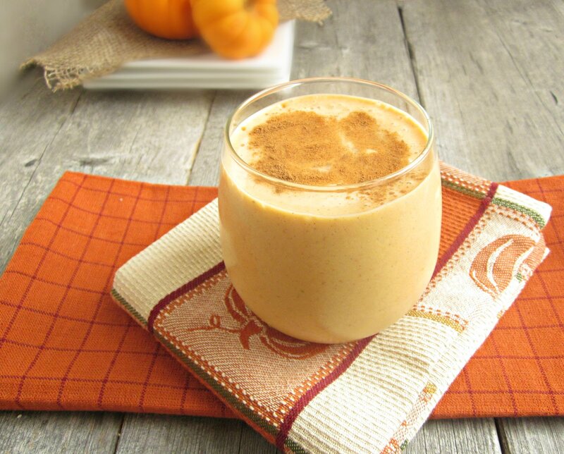 Pumpkin Smoothie in Glass — Orange