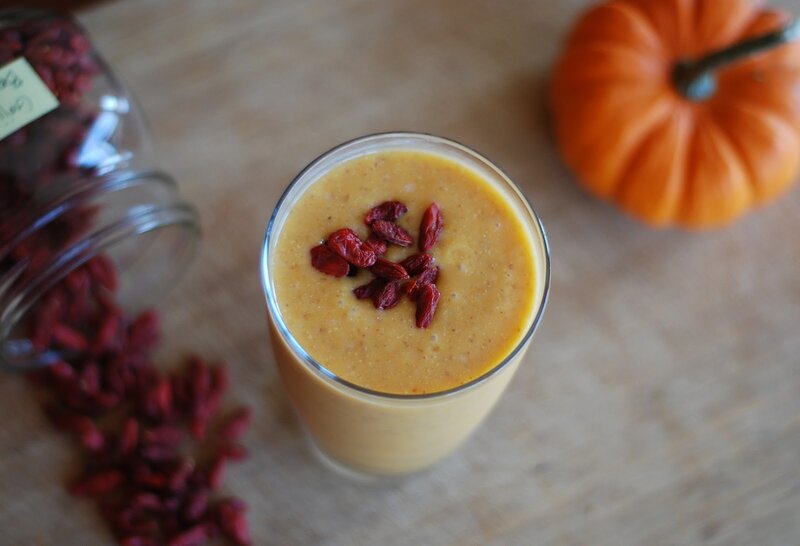Pumpkin Smoothie in Glass
