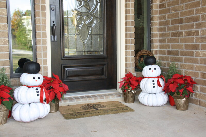 Pumpkin Snowmen