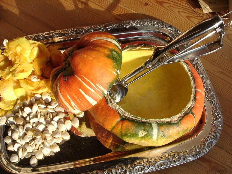 Pumpkin Soup in a Pumpkin