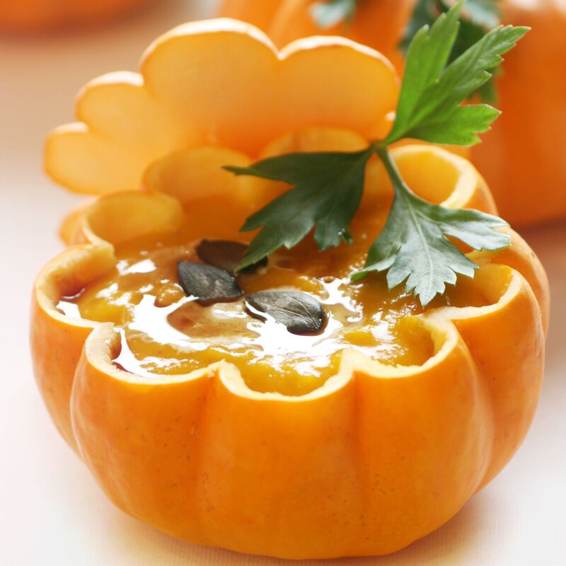 Pumpkin Soup in Pumpkin