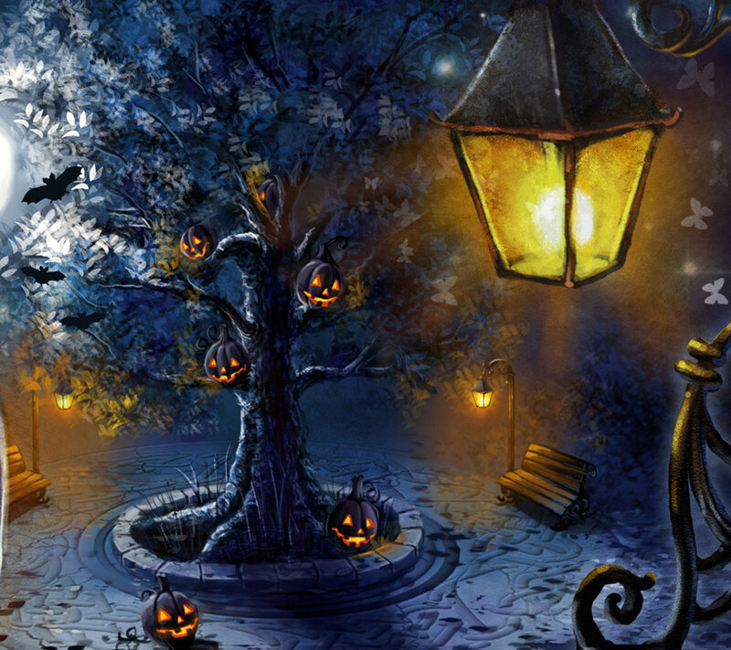 Pumpkin Tree in Park