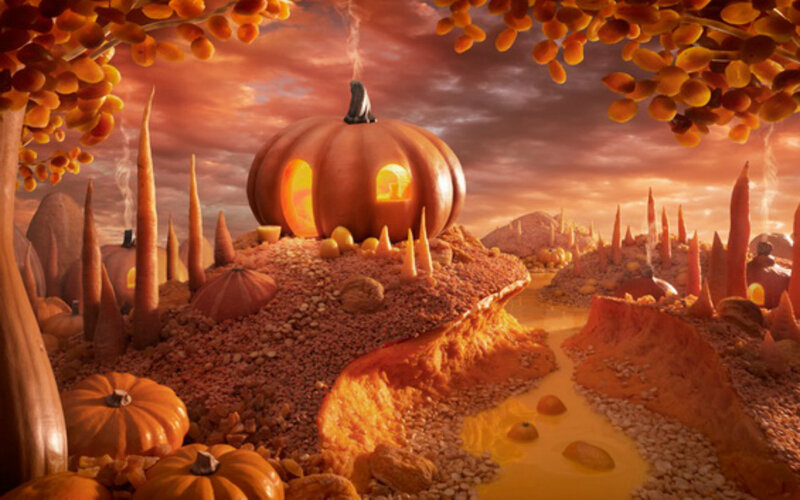 Pumpkin Village Landscape