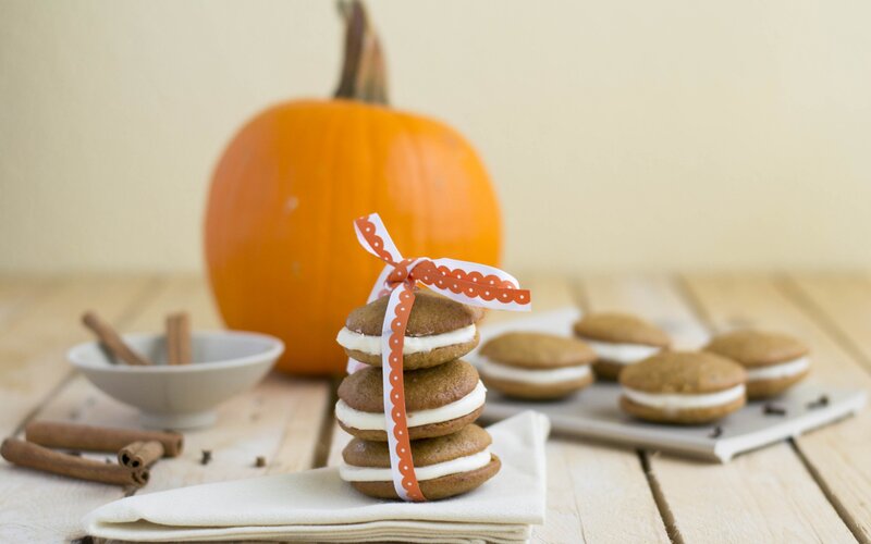 Pumpkin Whoopie Pies — Orange