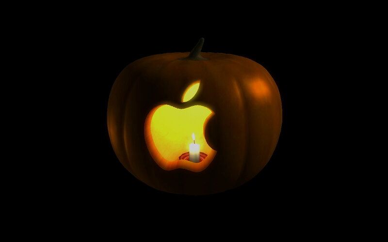 Pumpkin with Apple Cutout