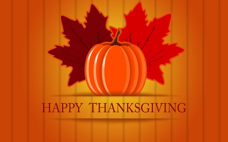 Pumpkin with Autumn Leaves — Orange, Festive, Vector Art