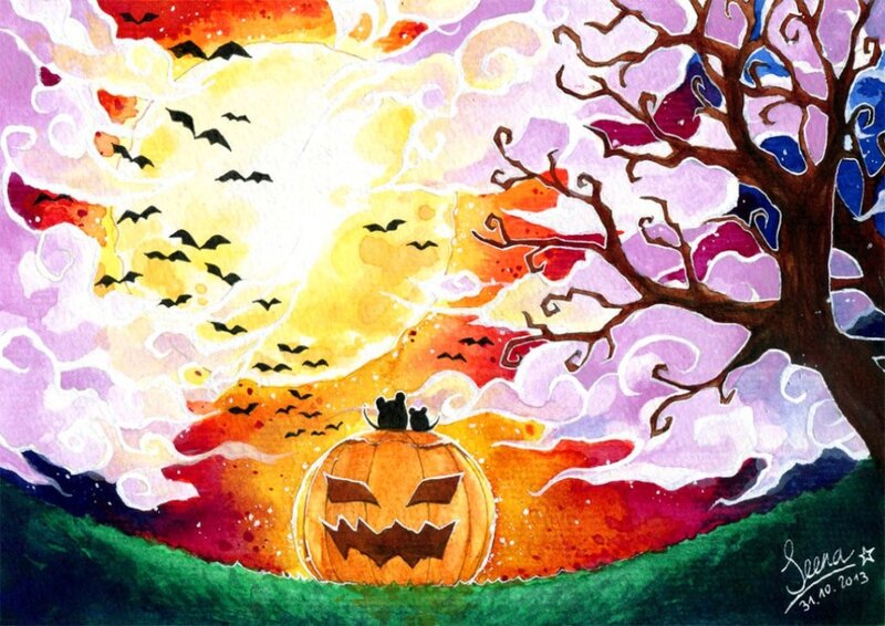 Pumpkin with Cats