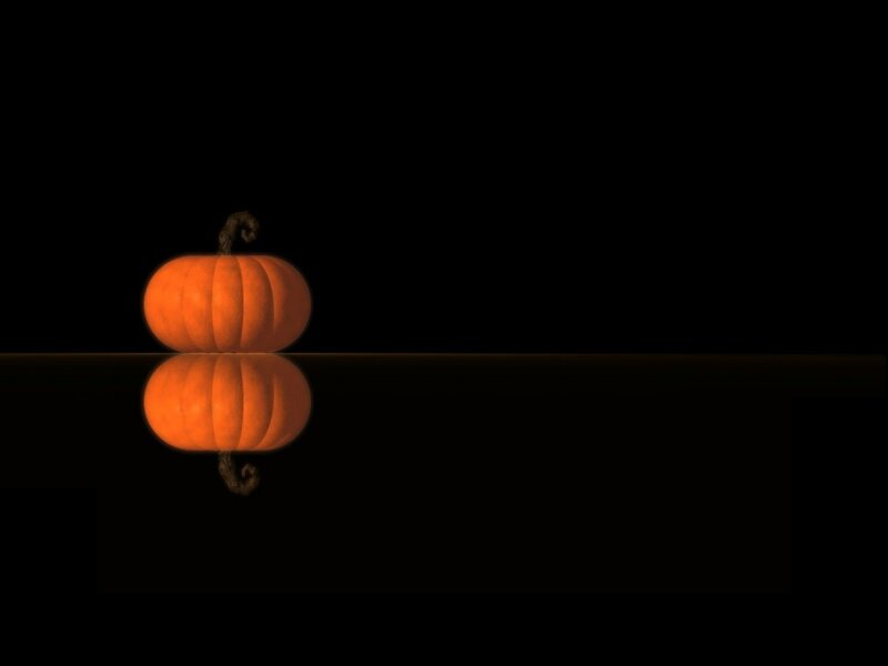 Pumpkin with reflection