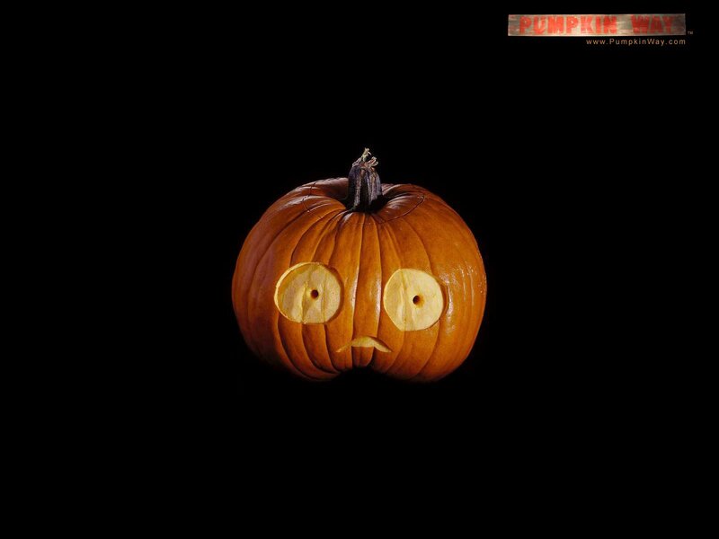 pumpkin with sad face