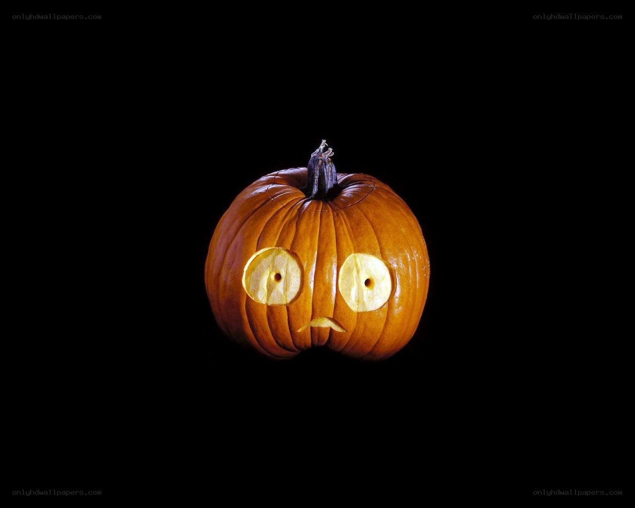 pumpkin with sad face
