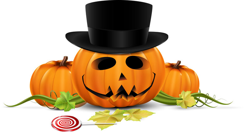 Pumpkin with Top Hat