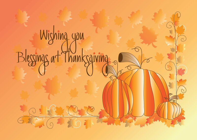 Pumpkins and Autumn Leaves — Orange, Festive, Illustration, Pumpkin, Vine