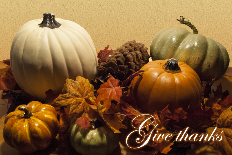 Pumpkins and Autumn Leaves — Orange, Warm