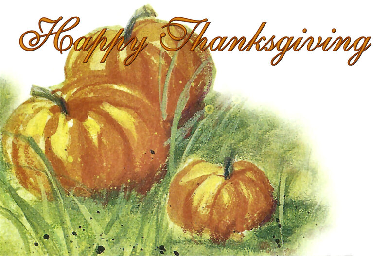 Pumpkins in Grass — Orange, Festive