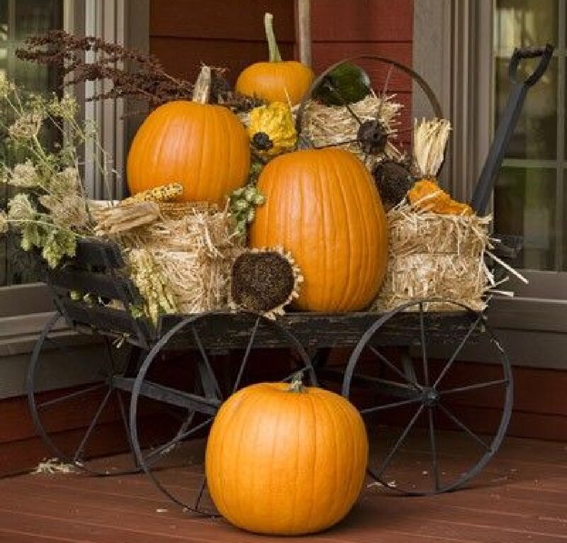 Pumpkins in Wagon
