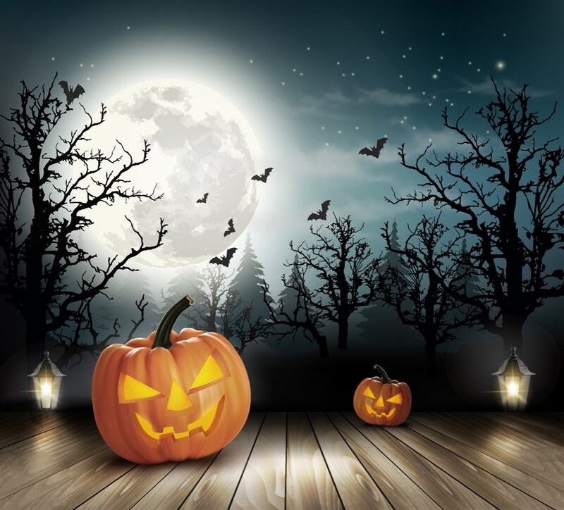 Pumpkins on Wooden Deck