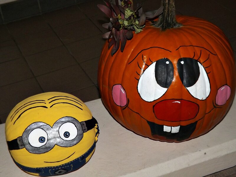 Pumpkins Painted as Characters