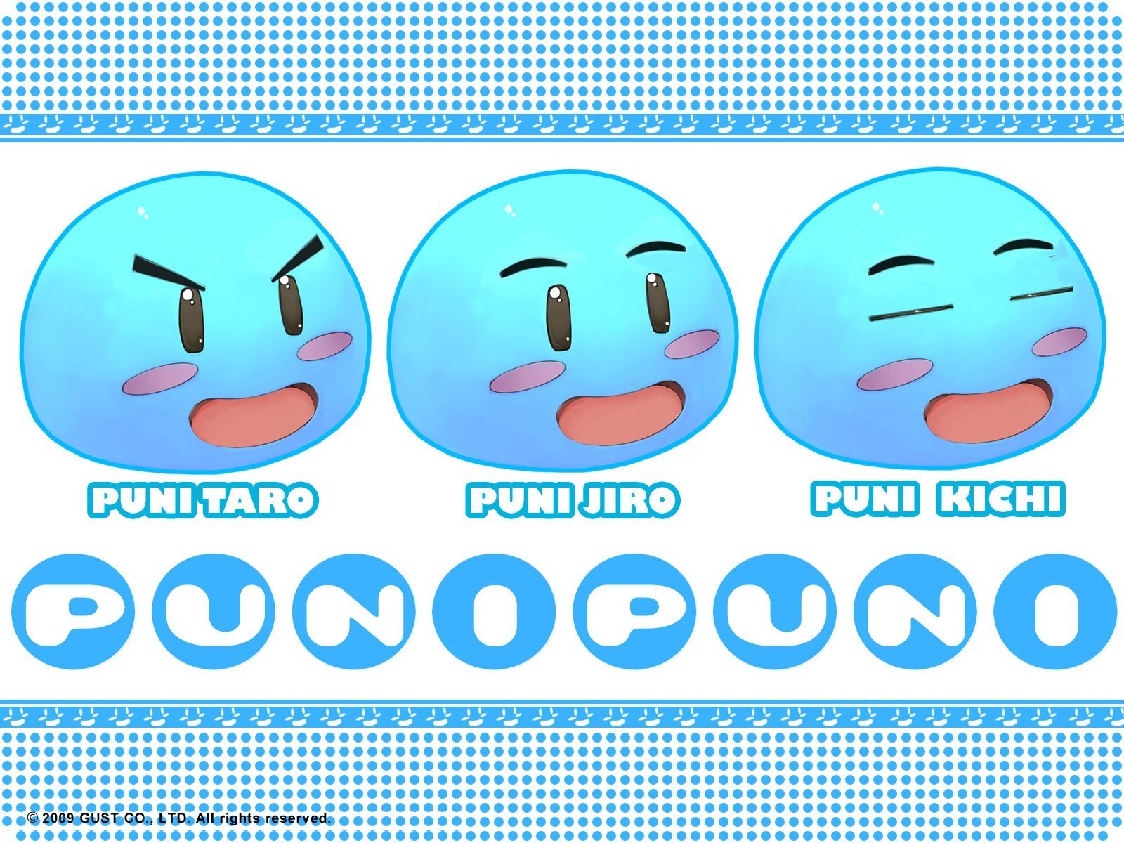 Puni Puni characters and logo