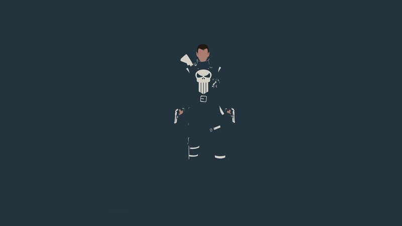 Punisher Character — Dark Blue