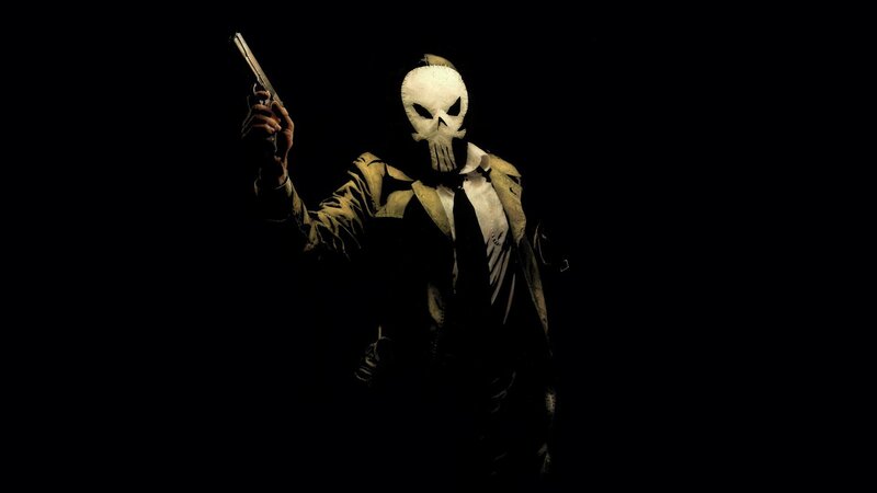 Punisher Character Holding Gun