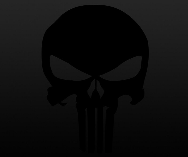 Punisher Skull Logo — Black