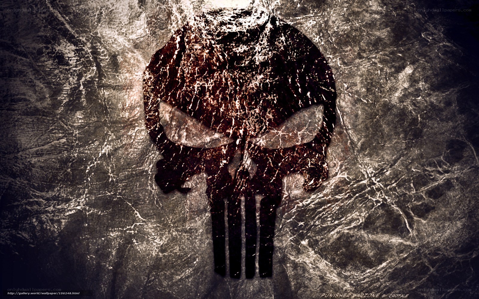 Punisher skull logo wallpaper