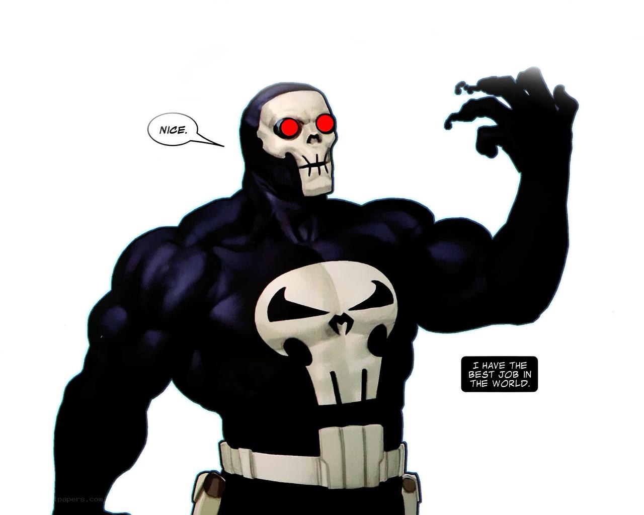 Punisher with skull mask