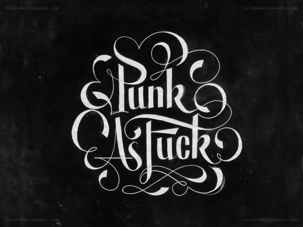 Punk As Fuck text art