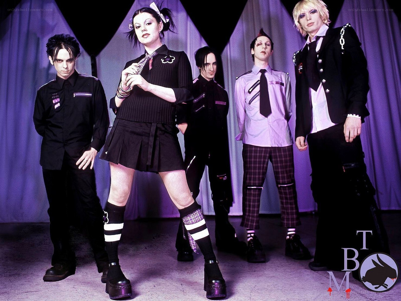 punk band on stage
