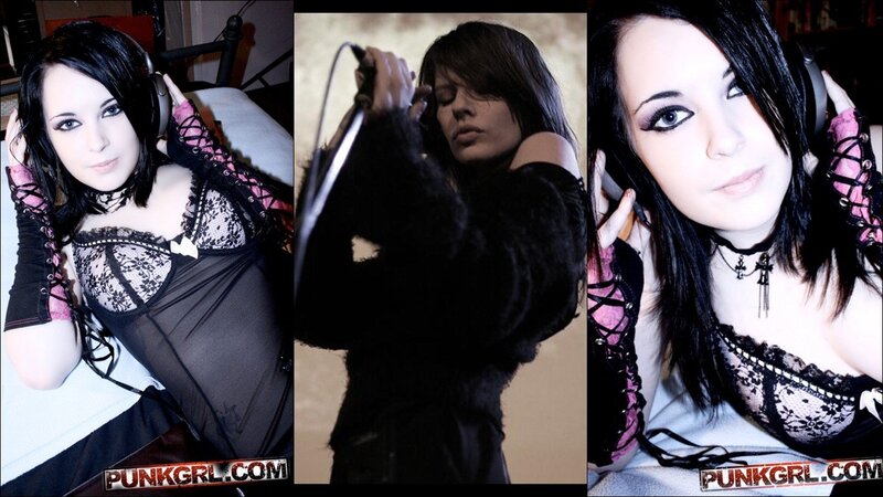 punk girl collage