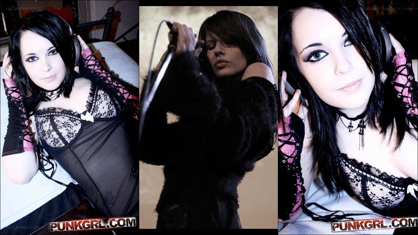 punk girl collage