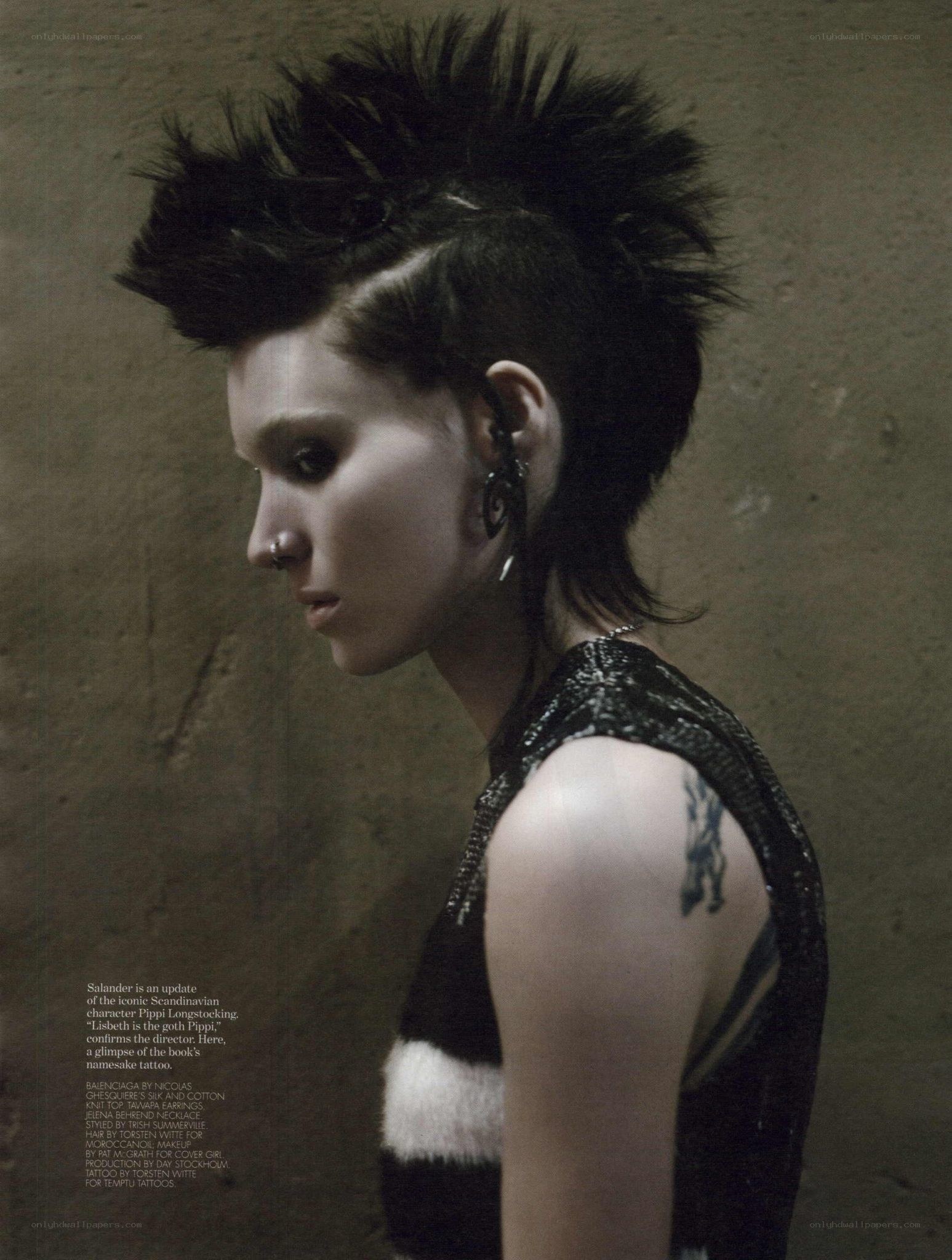 punk-inspired fashion portrait