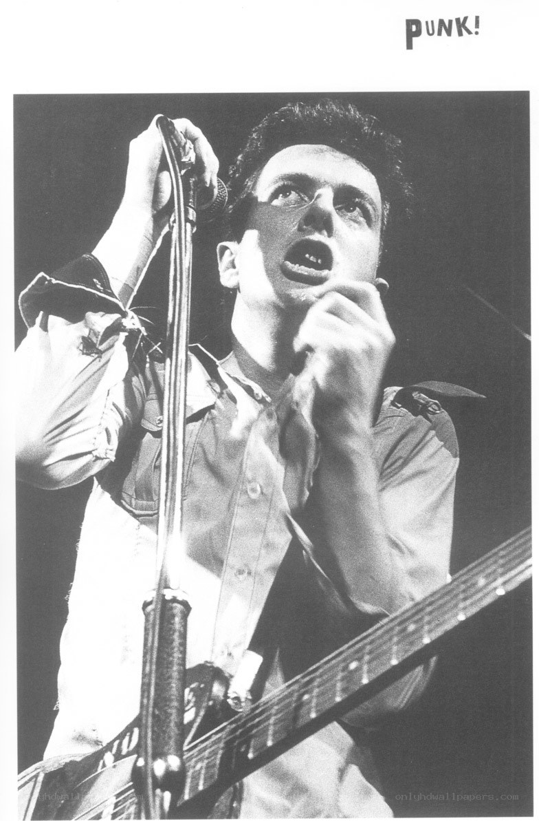 punk musician performing live