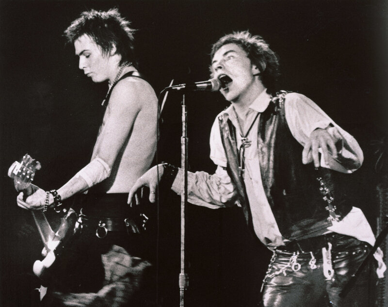 punk rock band performing live