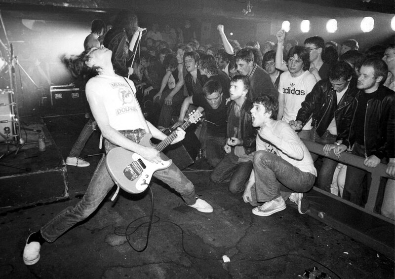 Punk rock concert performance