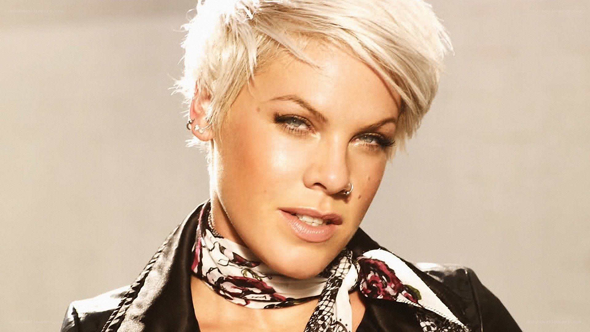 Punk rock singer portrait